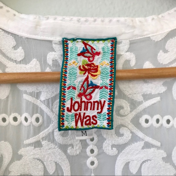 ❌SOLD❌ Johnny Was Demoran Ruffle Kimono Top - Picture 4 of 7